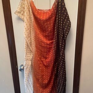 Star Patterned Multicolor Scarf